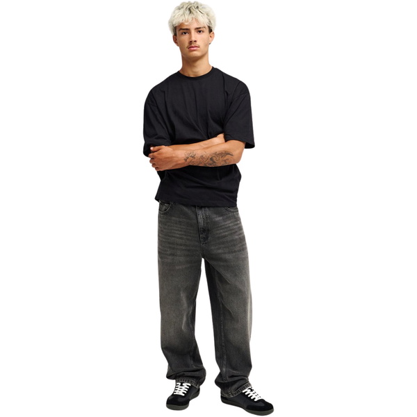 2026 Quiksilver Mens Relaxed Denim Jeans EQYDP03509 - Black Black Dirty